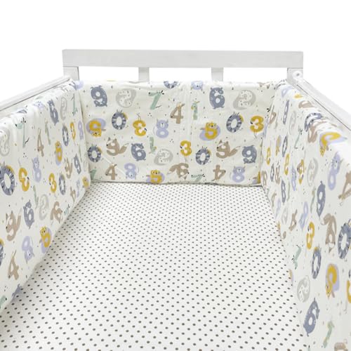 RZYW Protección Integral Chichoneras Fácil De Instalar,Blanda para Decoración De Habitaciones Cojín Barandilla de Seguridad,A03,180 * 30CM