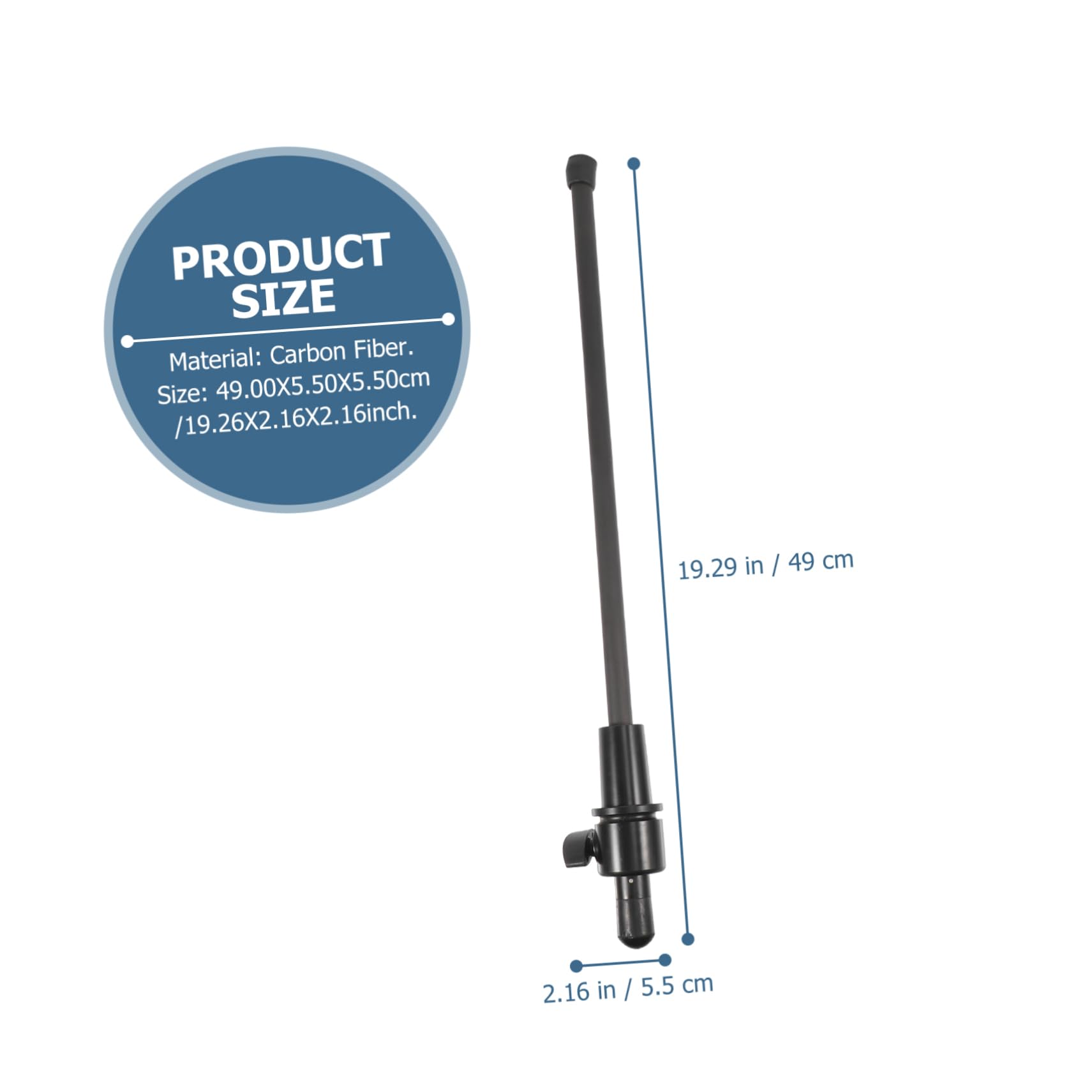 LIOOBO 1pc Carbon Fiber Double Bass End Pin Support Tool Non Slip Durable Accessory for Double Bass Players Musicians Protects Floors Elegant Design