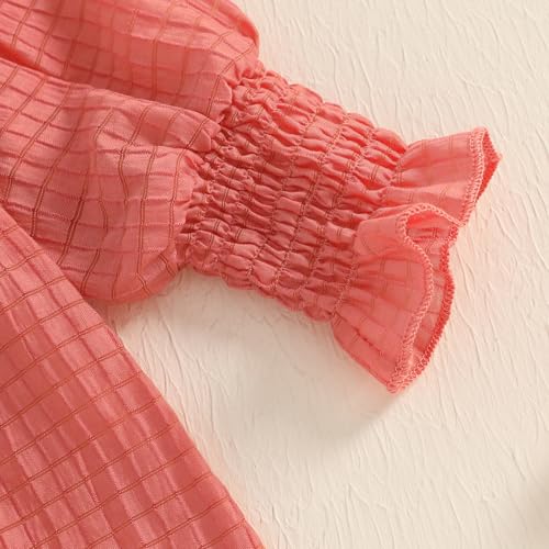 Summer Spring Clothes Newborn Baby Girl Long Sleeve Romper Jumpsuit Solid Bodysuit One Piece Outfit Clothes3