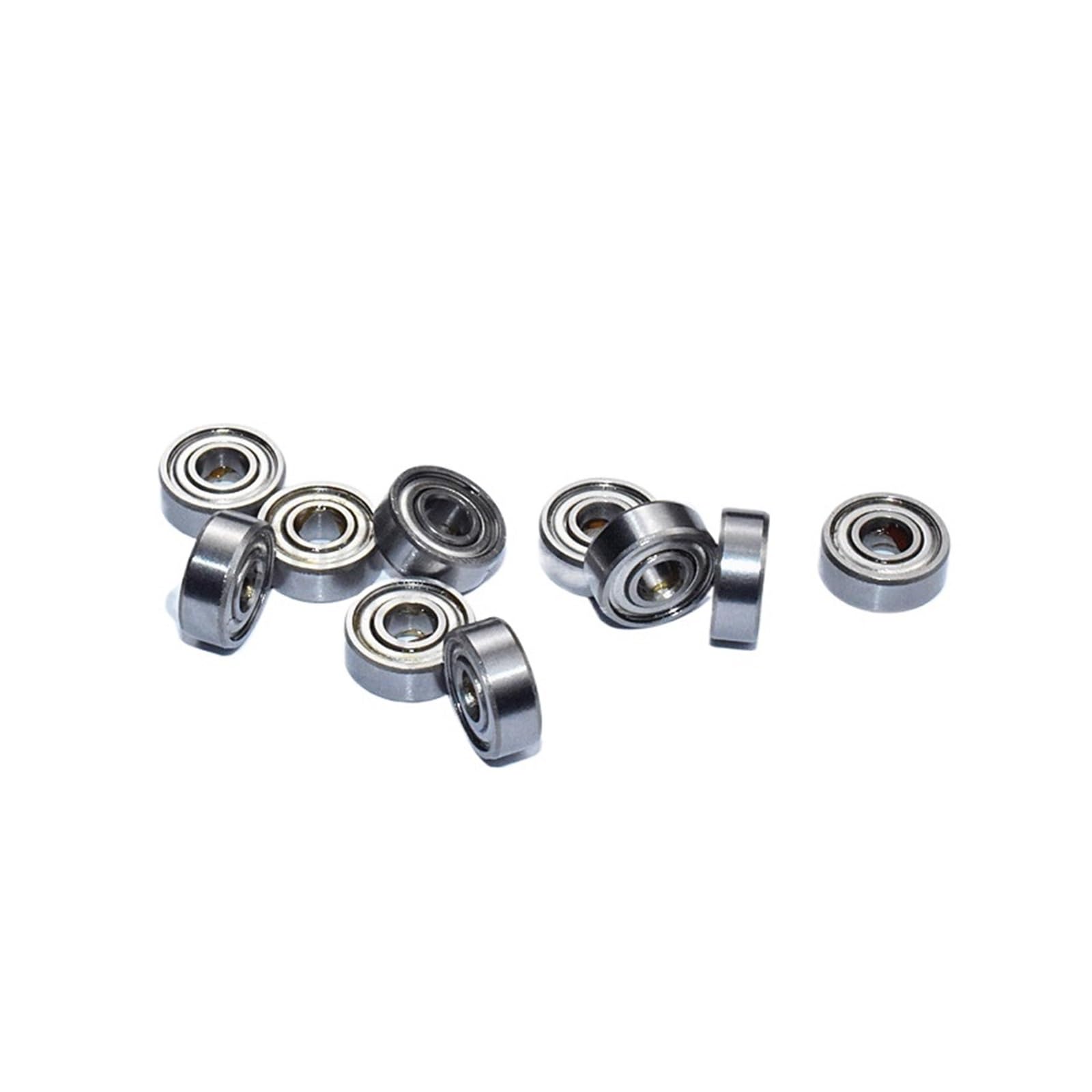 10 Uds MR84ZZ 4 * 8 * 3(mm) 10 Uds rodamiento de acero cromado en miniatura sellado de metal