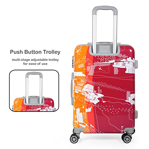 Image of Polo Class 2Pc Set Trolley Bag (20 /24 inch) - Red