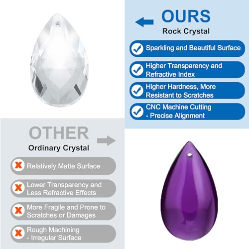PATIKIL Clear Crystal Teardrop - Image 3