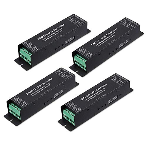 TORCHSTAR 4 Channel DMX Digital Tube DMX512 Decoder, Effective Output, 12-24V LED Light