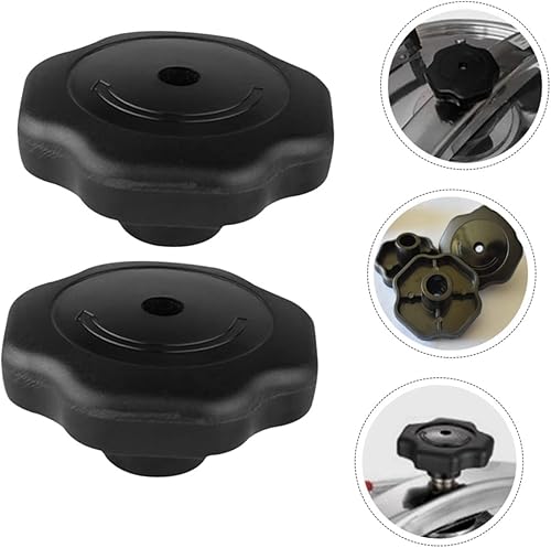 Miniatura 5 de Uonlytech Válvula de seguridad para olla a presión, 2 piezas, perilla de tapa de olla de propano, mango de horno de propano, ollas y sartenes, olla