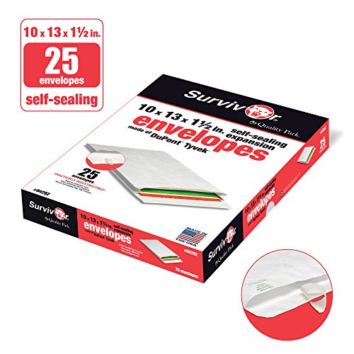 Quality-Park-Survivor-R4202-Tyvek-Expansion-Mailer-10-x-13-x-1-12-White-Box-of-25