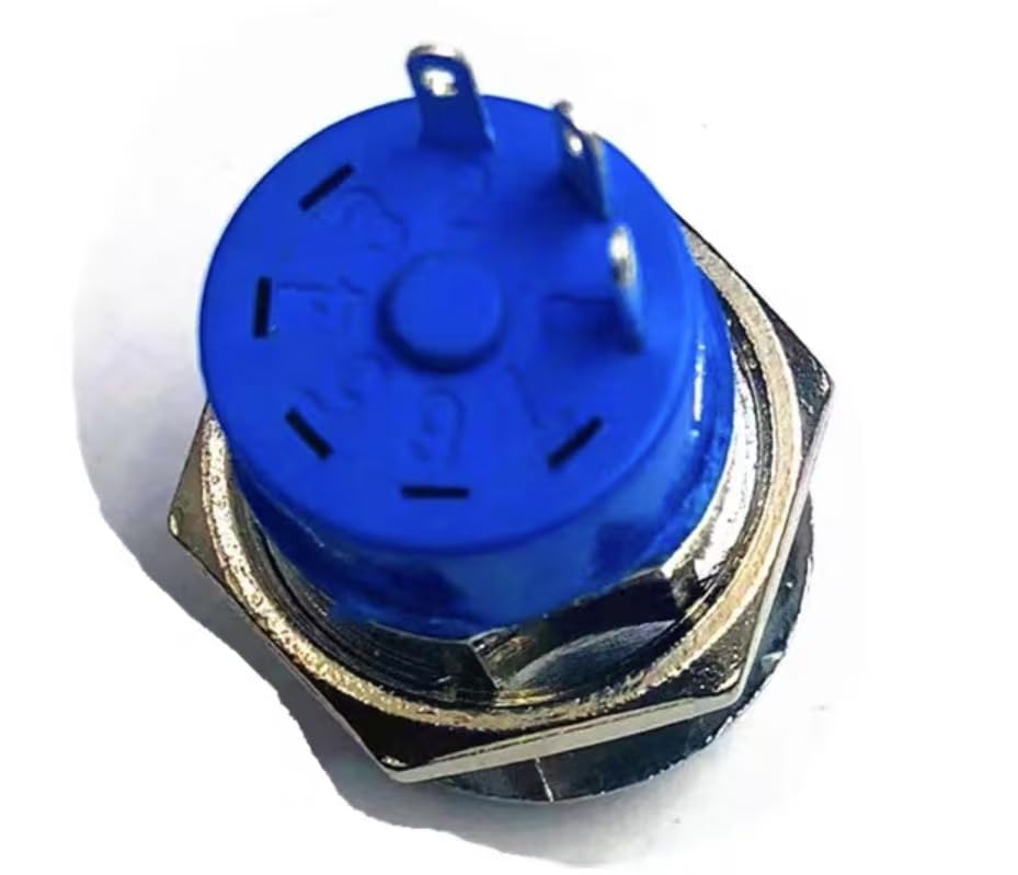 3-Pin Key Switch with Automatic Reset and Self-Lock - 19mm Rebounding Power Lock