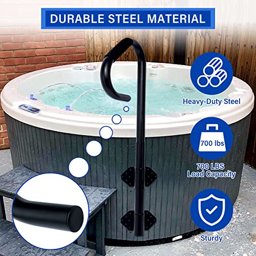 Tcfundy Hot Tub Handrail, Adjustable 55 Inch Slide Spa Hot Tub Hand Rail thumb #1