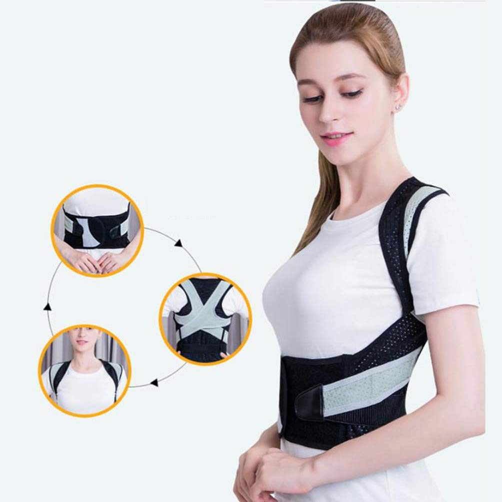 Bene Correttore Postura per Uomo e Donna - Fascia posturale Spalle e Schiena Dritta - Correttore posturale Anti cifosi - Raddrizza Spalle Ortopedico Unisex, 3XL