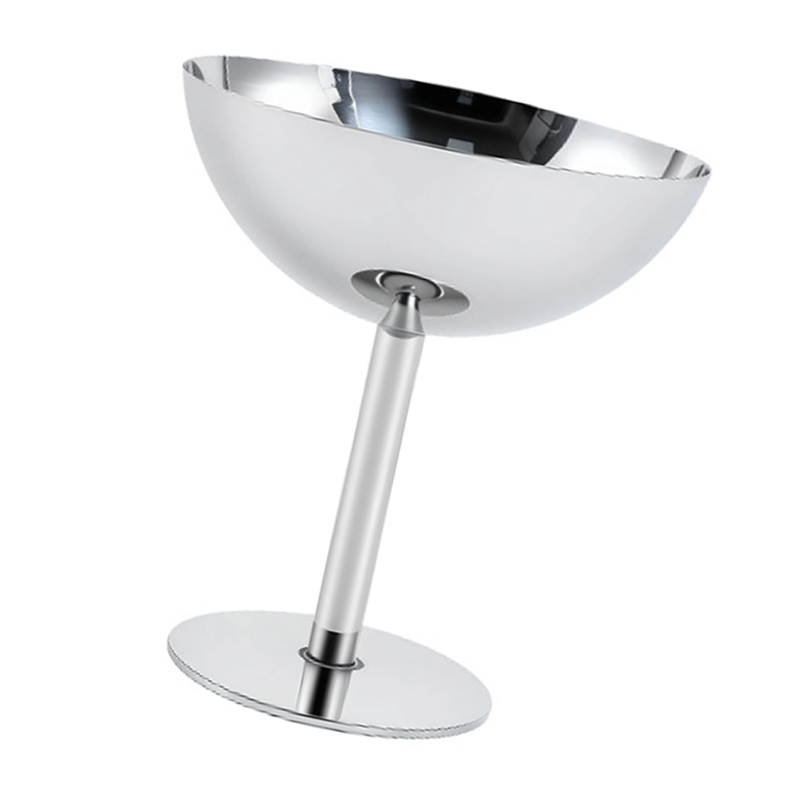 Nvoqilin C Multipurpose Footed Stainless Steel Dessert Bowl Ice Ream Puddings Serving Up For Restaurants And Family Gatherings Elegant High Footed Stainless Steel Serving Up For Desserts Ice Ream Snacks