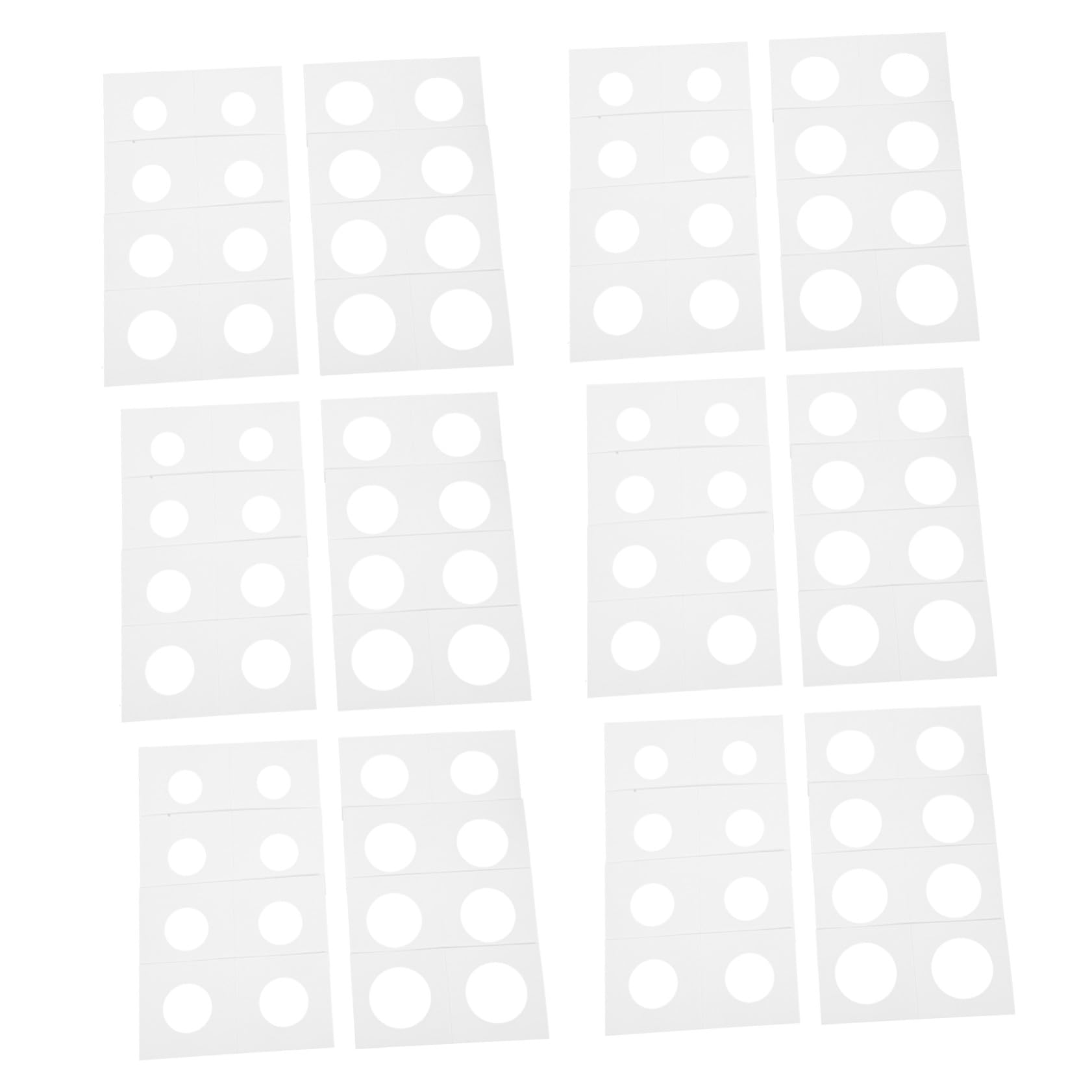 Coin Flips 400 Pezzi in Carta Bianco per Monete 17, 5-31, 5mm