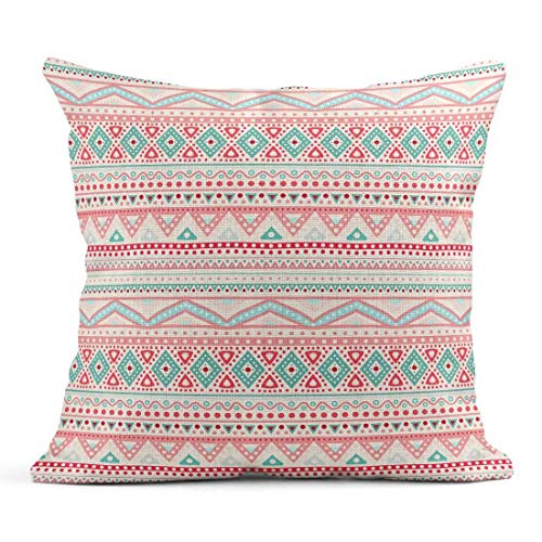 Kinhevao Cojín Patrón de Rayas étnicas Tribales para su Lindo Signo