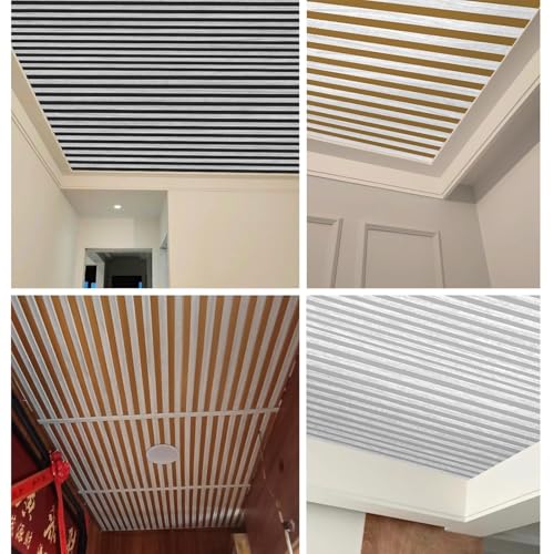 Paneles autoadhesivos 3D techo revestimiento elegante sala de estar 8
