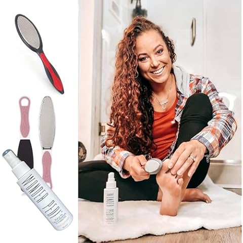 Wonder Pedi Double Sided Foot File - Made in Germany Feet Scrubber, Feet Softener Callus Remover Spay Cover