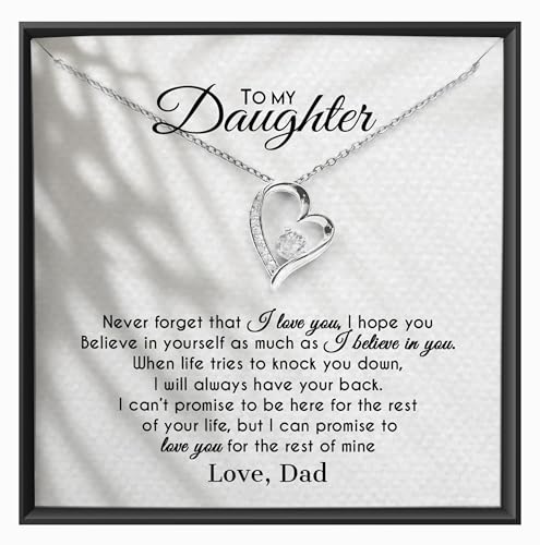 Amaani To My Daughter Necklace from Dad Daughter Sentimental Birthday Gift