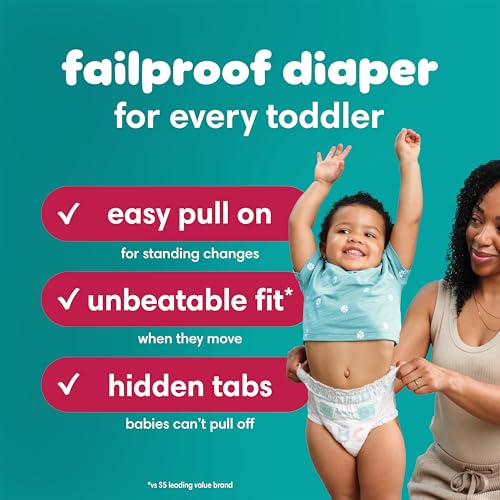 Image of Pampers Diapers - Cruisers 360 - Size 5, 19 Count, Babyproof up to 100% Leakproof Pull-On Diaper (Packaging May Vary) (Pack of 4)
