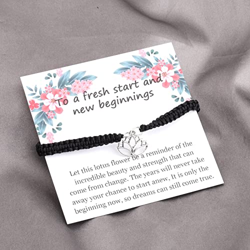 KUIYAI New Beginnings Lotus Flower Bracelet - Fresh Start, New Chapter, Recovery Inspiration4