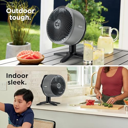 Image of Shark FlexBreeze TableMate Portable Tabletop Fan, Outdoor, Indoor, Corded & Cordless Tabletop Fan, Quiet, Powerful, 70ft Range, Up to 24 Hours of Battery Runtime, for Home,Office and Bedroom, FA151BRN