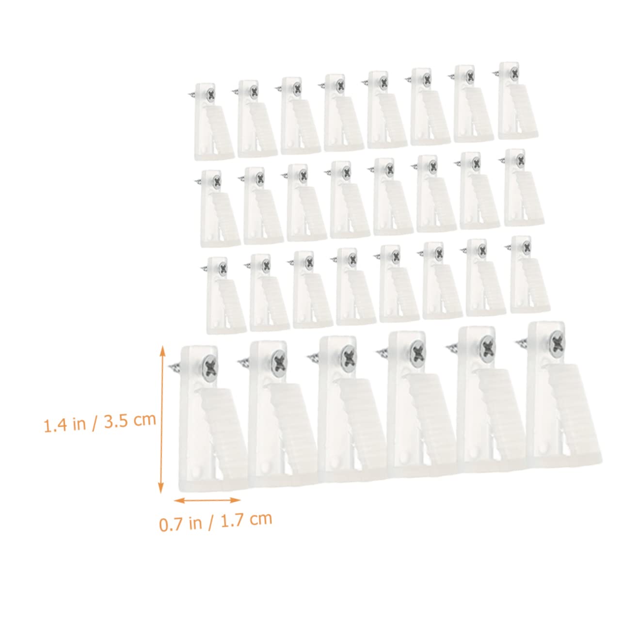 FUNOMOCYA 30Pcs Light Clips for Outdoor String Lights Windproof Hanging Hooks with Screws for Patio Backyard Garden and Holiday Decorations