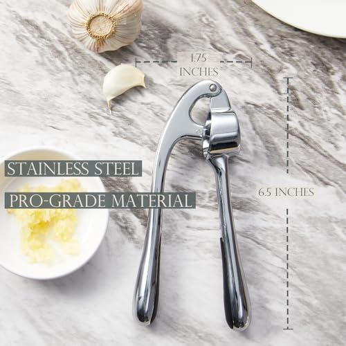 image for KITESSENSU Premium Garlic Press, Professional Garlic Mincer, Easy to S