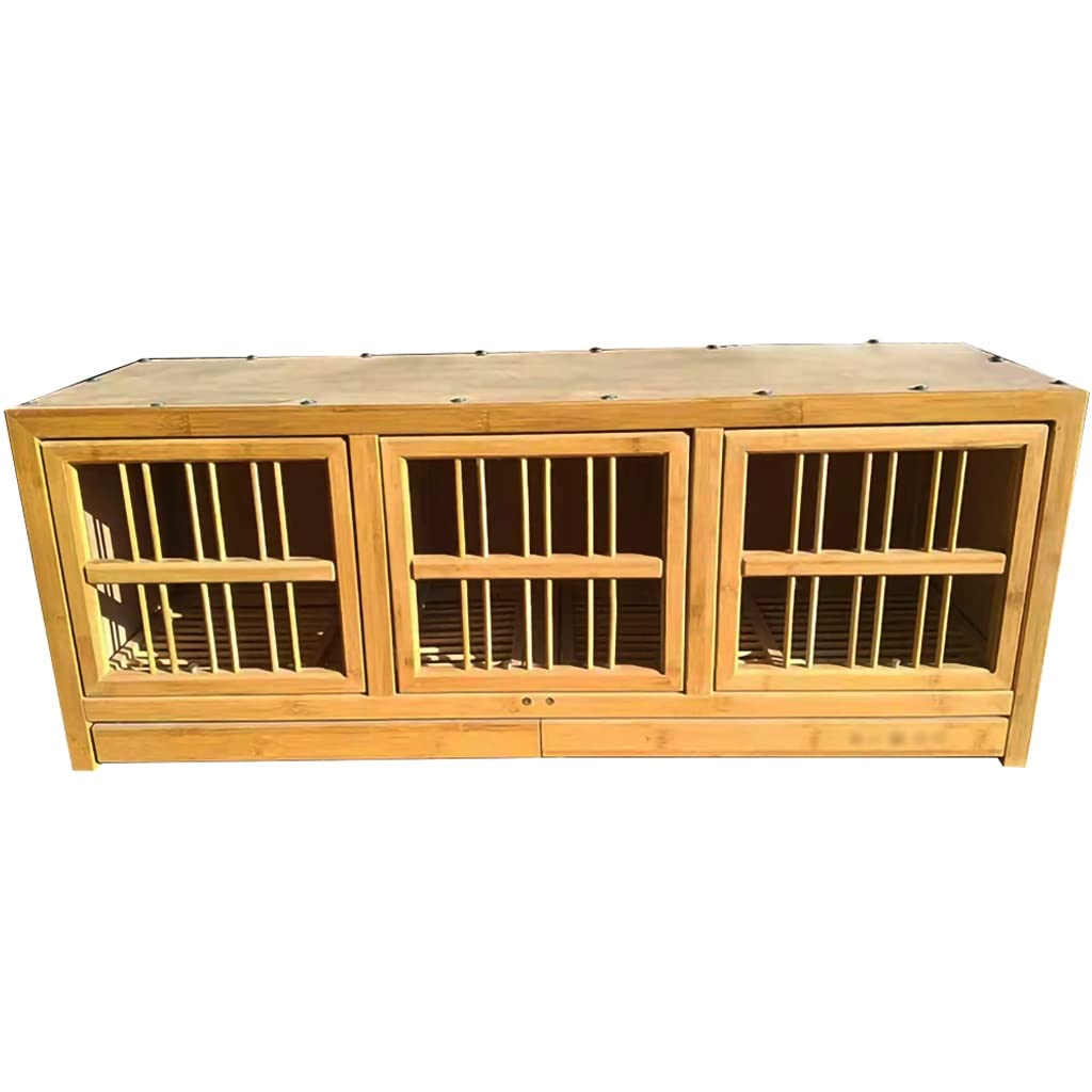 Jaula de Palomas, Jaula para Palomas de Carreras de 35 Pulgadas y 3 Puertas, Cajas Nido de Paloma Grandes Apilables, Jaula para Pájaros de Doble Cajón Fácil de Limpiar (Color : 90cm*1)