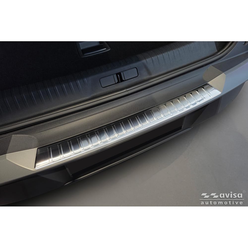Avisa Protector del Parachoques Trasero Inoxidable Compatible con Peugeot 3008 III 2024- 'Ribs'