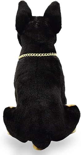 Miniatura 5 de keaiart-ly Juguete de peluche realista de perro Doberman, peluches de animales realistas, muñeca de animales de simulación