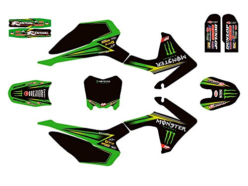 Kit déco N'STYLE/MONSTER - Type CRF110 - Vert - Dirt Bike