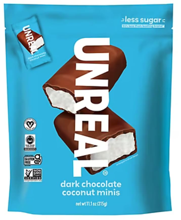 Unreal Dark Chocolate Coconut Minis, 11.1oz (2 Pack)