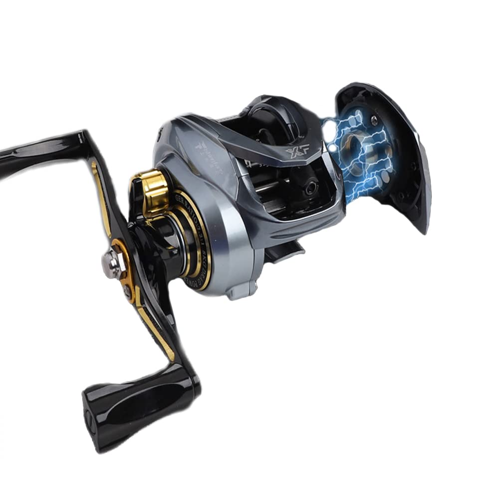 Taigek Baitcaster Reel Right Hand, 7.2:1 Gear Ratio, 19+1 Bb, 18 Lbs Max Drag, Suitable for Pe/Nylon/Carbon(XFC-721-RH)