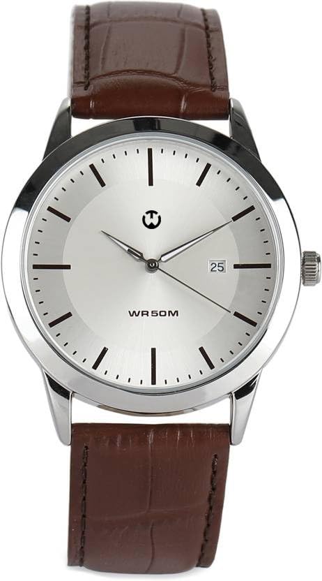 WIZARD TIMES Men’s Watch, Brown Leather Strap, Brown Date Dial Analog Wrist Watch, Water Resistant, Formal & Casual Wear, Gift Watch for Men (Brown/Silver) (B0D9TWN2RH) Amazon Price History, Amazon Price Tracker