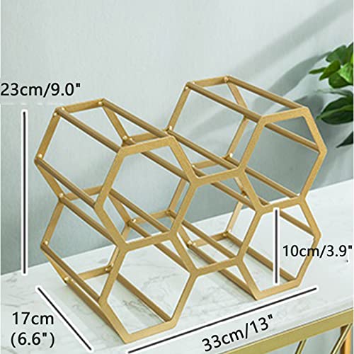 Soporte metálico para botellas de vino de encimera portátil miniatura 2