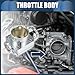 INFINAUTO Throttle Body Assembly, 80mm Car Throttle Body Actuator Aluminum Alloy Silver Tone, 1 Pcs