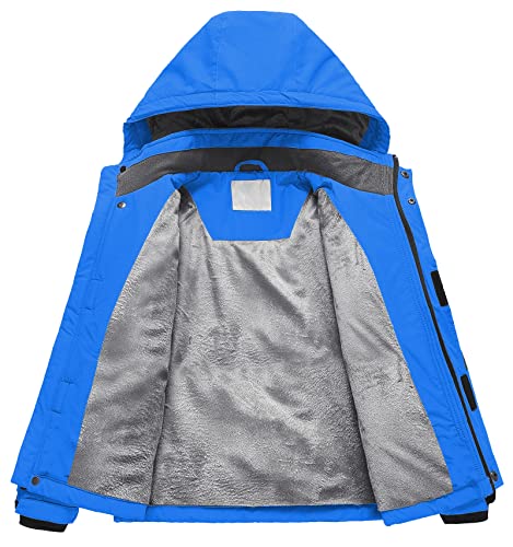 Pursky Kids Winter Jackets Ski Coats For Boys Snow Parka Fleece Raincoat Blue 8 #TOP2