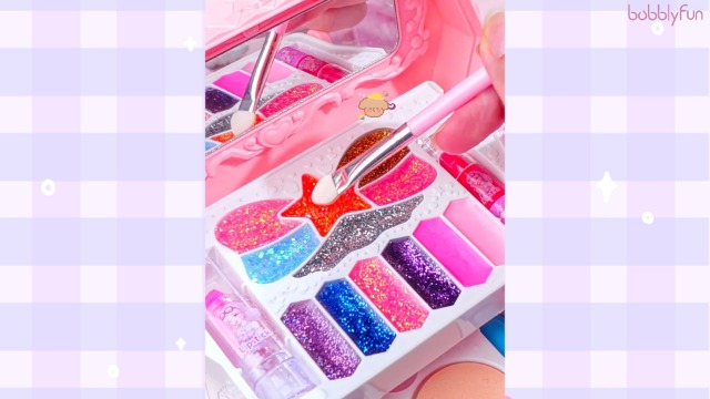 Amazon.co.jp: Bobblyfun 女の子 メイクセット 5層 お化粧セット 水で