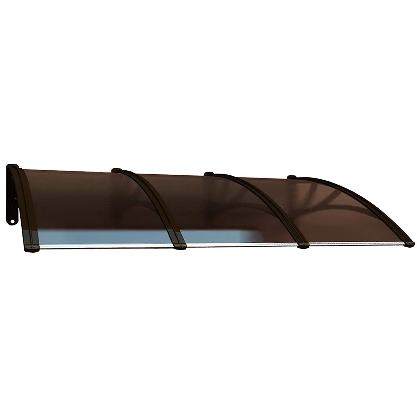 Toldo negro para puerta fácil de instalar y tejadillo impermeable para porche
