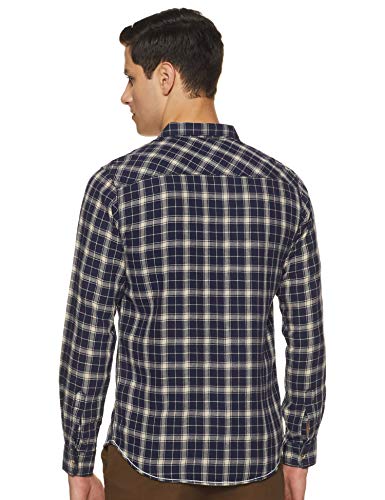 Image of Spykar Men's Checked Slim Fit Shirt
