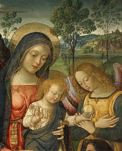 Impression sur toile Notre-Dame de la Paix Pinturicchio affiches et gravures 60x90cm