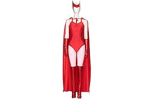 WandaVision Wanda Maximoff Scarlet Witch Bodysuit Halloween Cosplay Costume