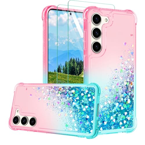 Coque Samsung S23 rigide face aux chutes grâce au TPU antichoc et verres inclus
