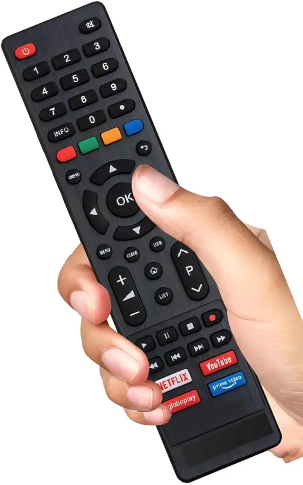 Controle Remoto Compatível para TV Philco Smart 4K – Teclas Netflix, YouTube, Prime, GloboPlay, Pronto para Uso