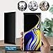 SURBUID (2 Pack) Galaxy Note 9 Screen Protector Privacy Tempered Glass, 3D Curved Edge [Not Full Coverage] Easy Install Anti Spy/Scratch 9H Hardness Case Friendly Shield Compatible Note 9
