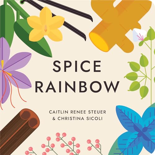 Image of Spice Rainbow Board Book Poems About Color and Food Facts for Early Reader Baby 0-12M and Toddler Learning Resource 1-4 Years Preschool Classroom Teacher Must Have