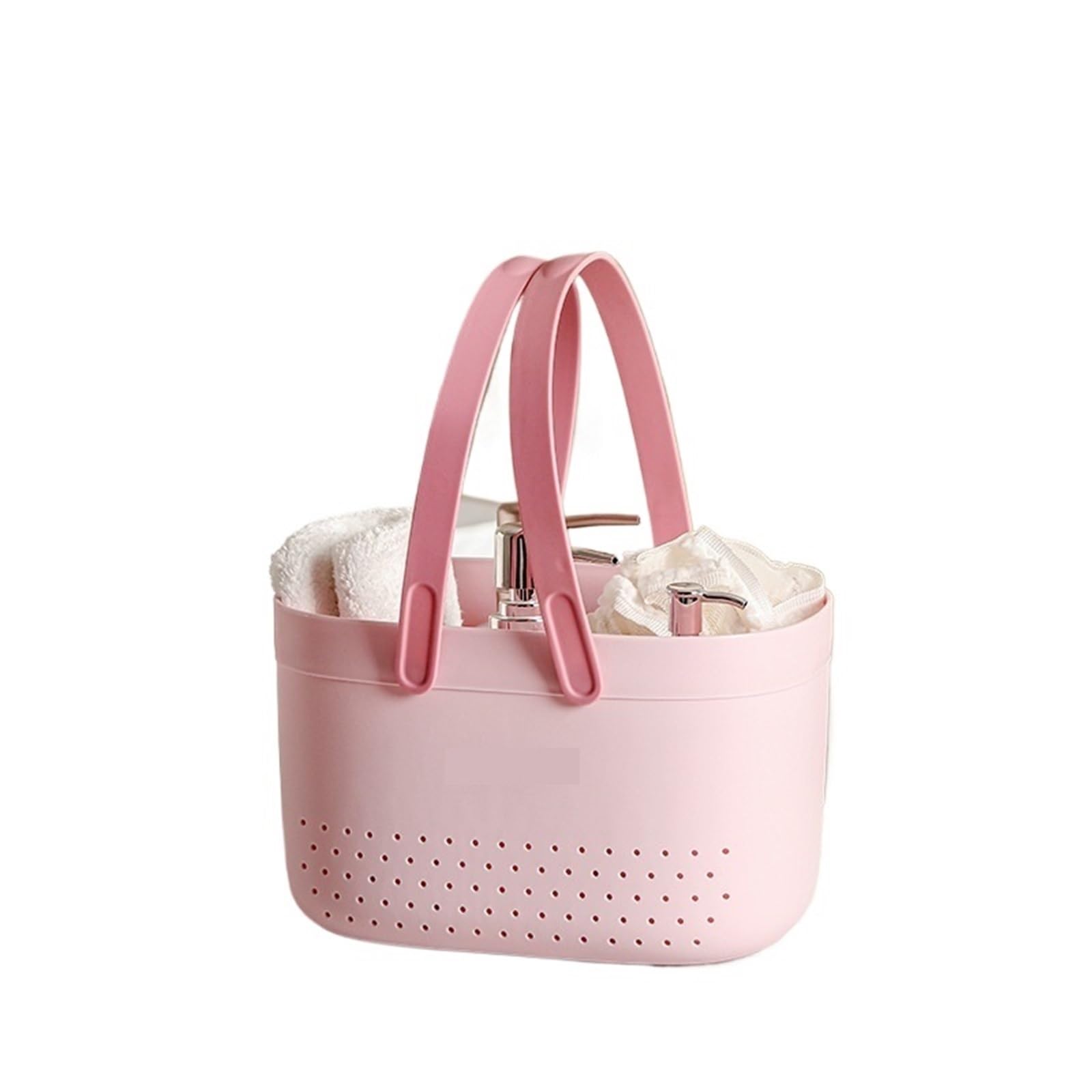 WSQHAO 2Pcs Portable Shower Caddy Basket, Plastic Organizer Storage Tote With Handles Toiletry Bag Bin Box For Bathroom for Shower(Color2)