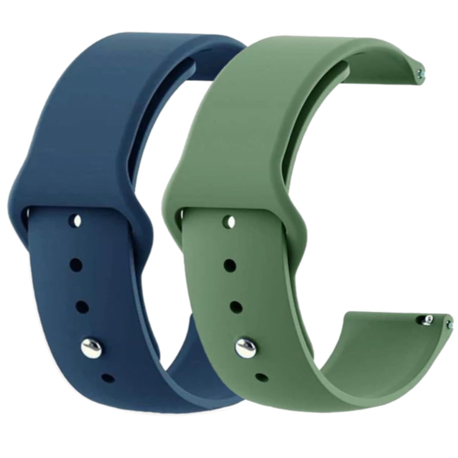 T TECLUSIVE Luxury Sports Silicone Strap Band Compatible for Noise Colorfit Pro 4 / Colorfit Pro 4 Max | Soft Rubber Silicon Band | Combo Pack of 2 (Blue and Green)-picture-15