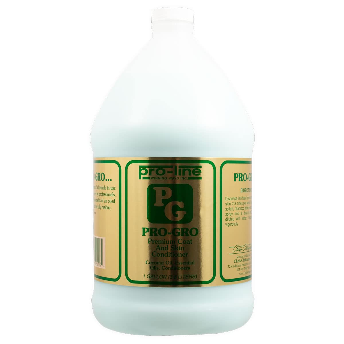 Chris ChristensenProLine Pro-GRO Premium Conditioner, Groom Like a Professional, Deeply Moisturizes, 3.8L