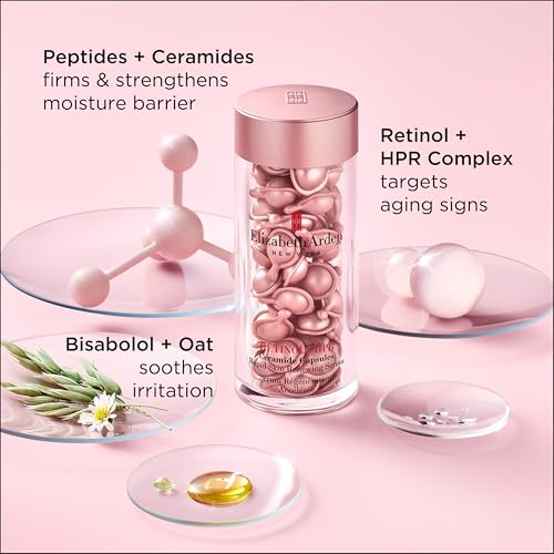 Elizabeth Arden 7268274000 Retinol + Hpr Ceramide Capsules Rapid Skin Renewing Serum 30Ct thumb #6