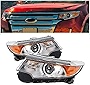 Front Headlamp Headlight Assembly Compatible with 2011-2014 Ford Edge Super Bright