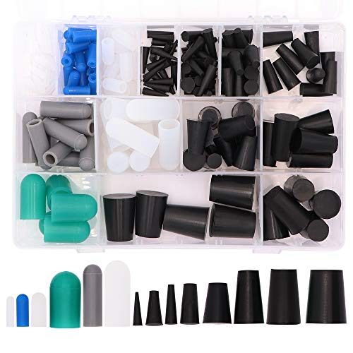 Taukealugs 170pcs High Temp Silicone Rubber Cap & Plug