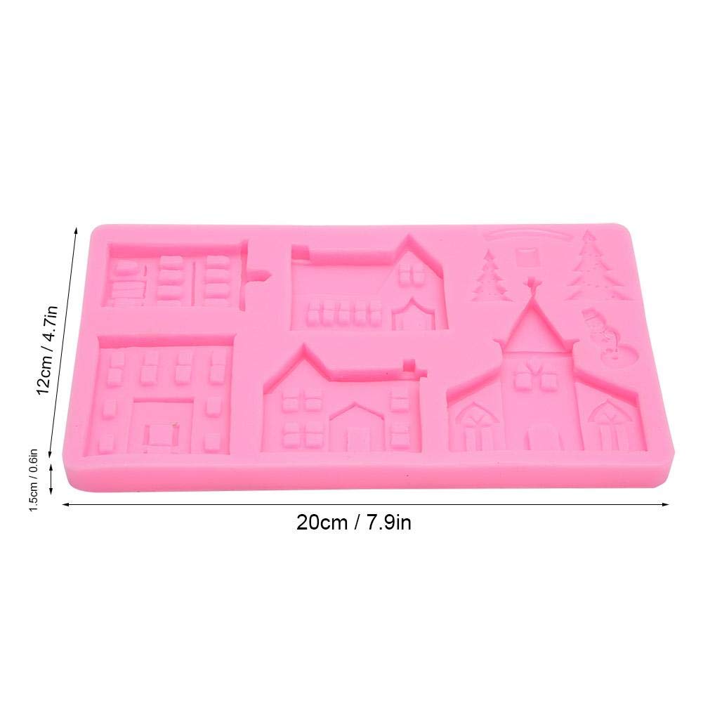Stampo Silicone Casa Castello Albero Natale - Per Torte Cioccolato E Decorazioni