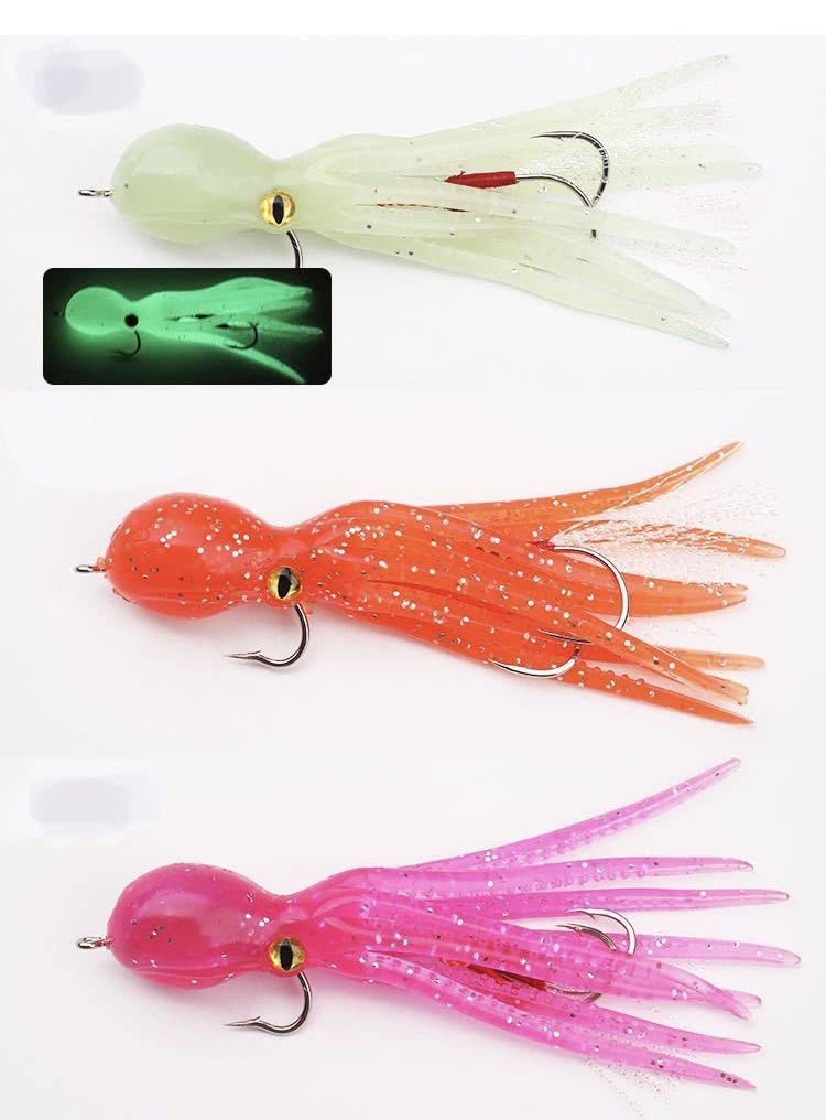 Amazon.co.jp: タコベイト ソフトルアー 6色セット タコ型 釣りルアー